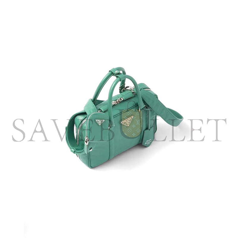 PRADA MEDIUM ANTIQUE NAPPA LEATHER TOP HANDLE BAG 1BB092 (24*15.5*7cm)